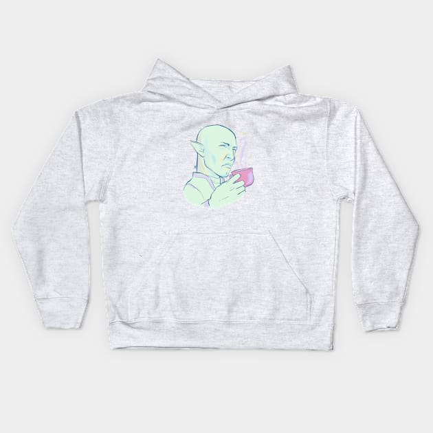 Solas greatly disapproves Kids Hoodie by cute-ellyna